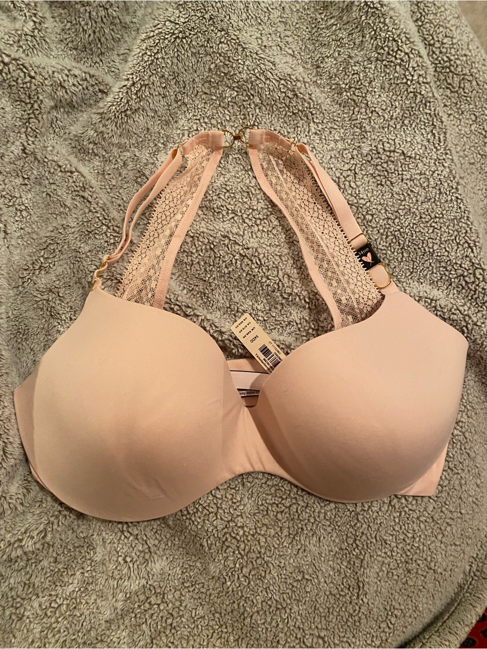 Pink Push-Up Lace-Back Bra - Women Intimates
